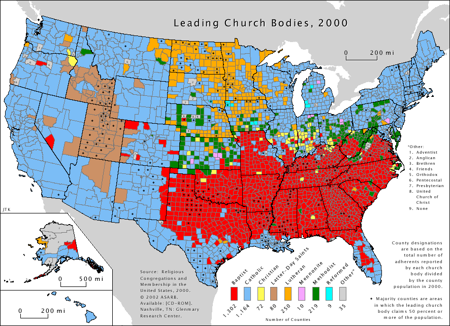 ABD İnanç Haritası