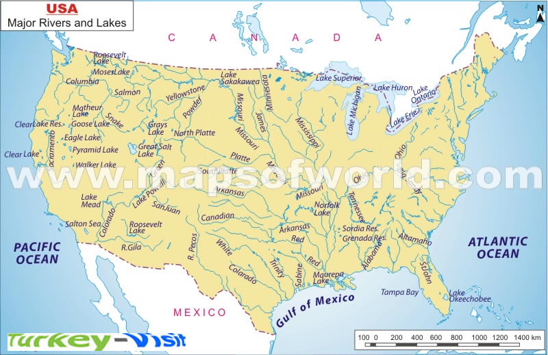 ABD Nehir Haritası