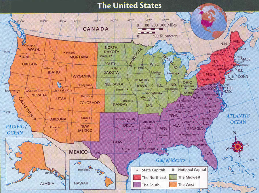 Amerika Birleşik Devletleri Harita