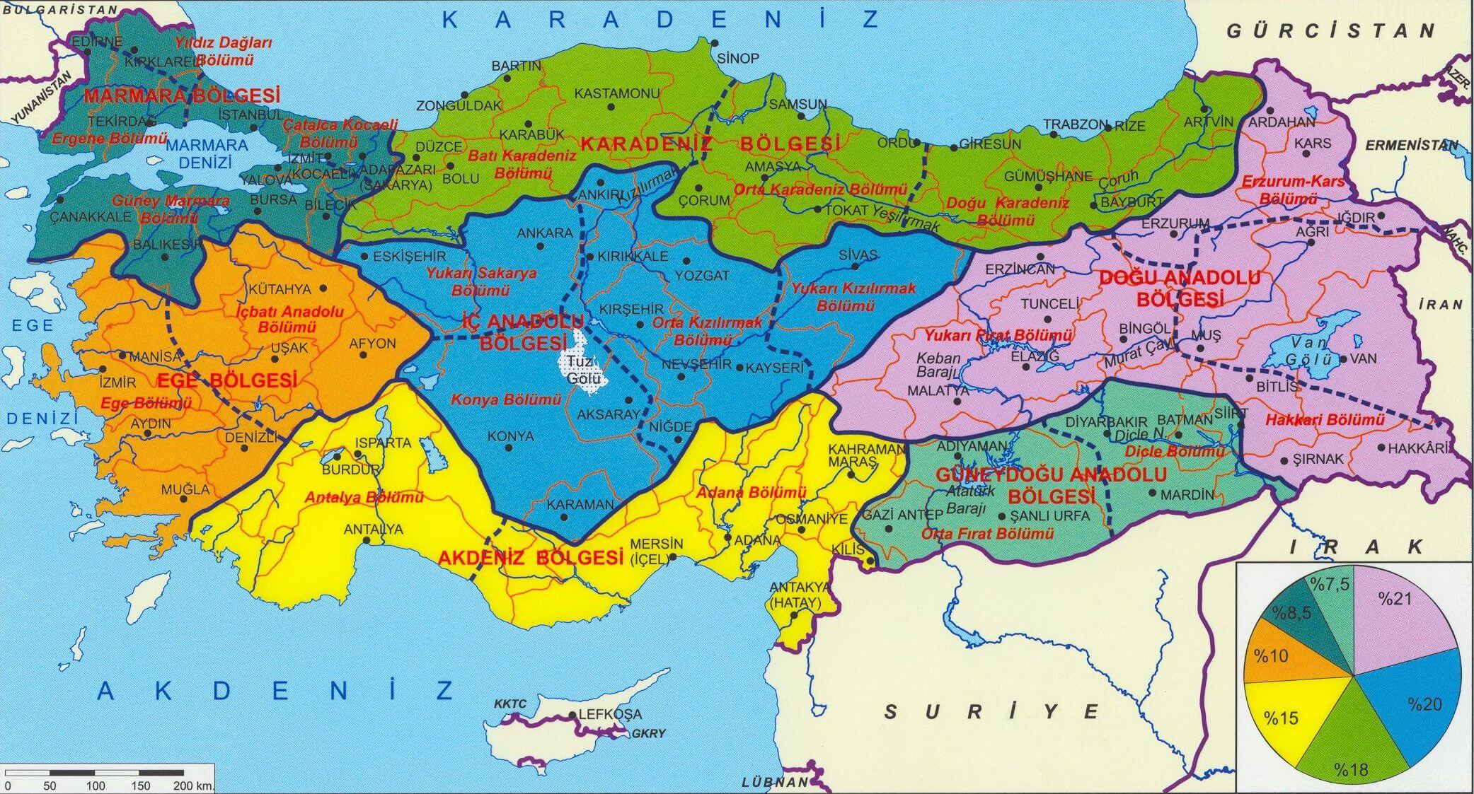 turkiye bolgeler haritasi