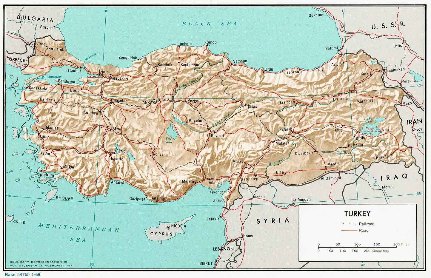 Türkiye Coğrafya Haritası