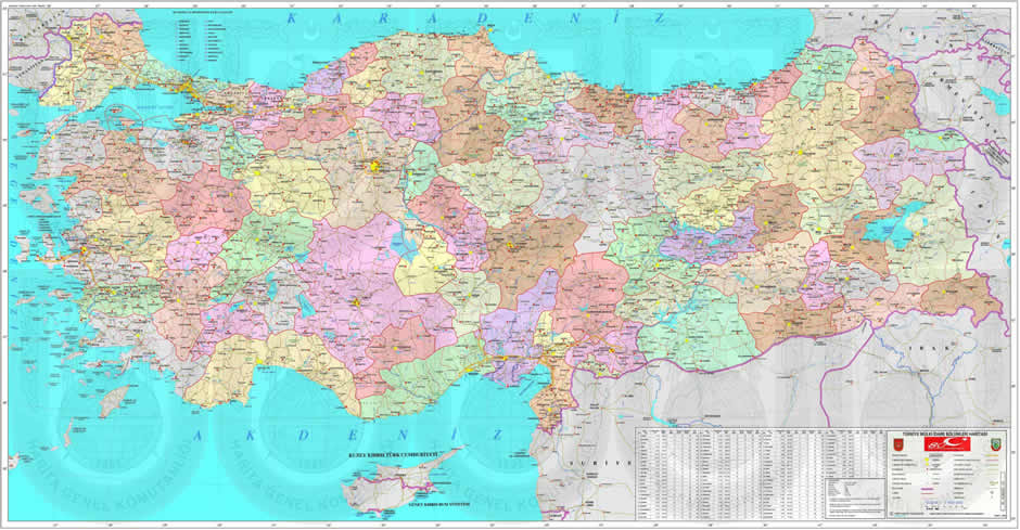 turkiye harita