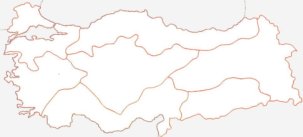 Türkiye Boş Bölgeler Haritası