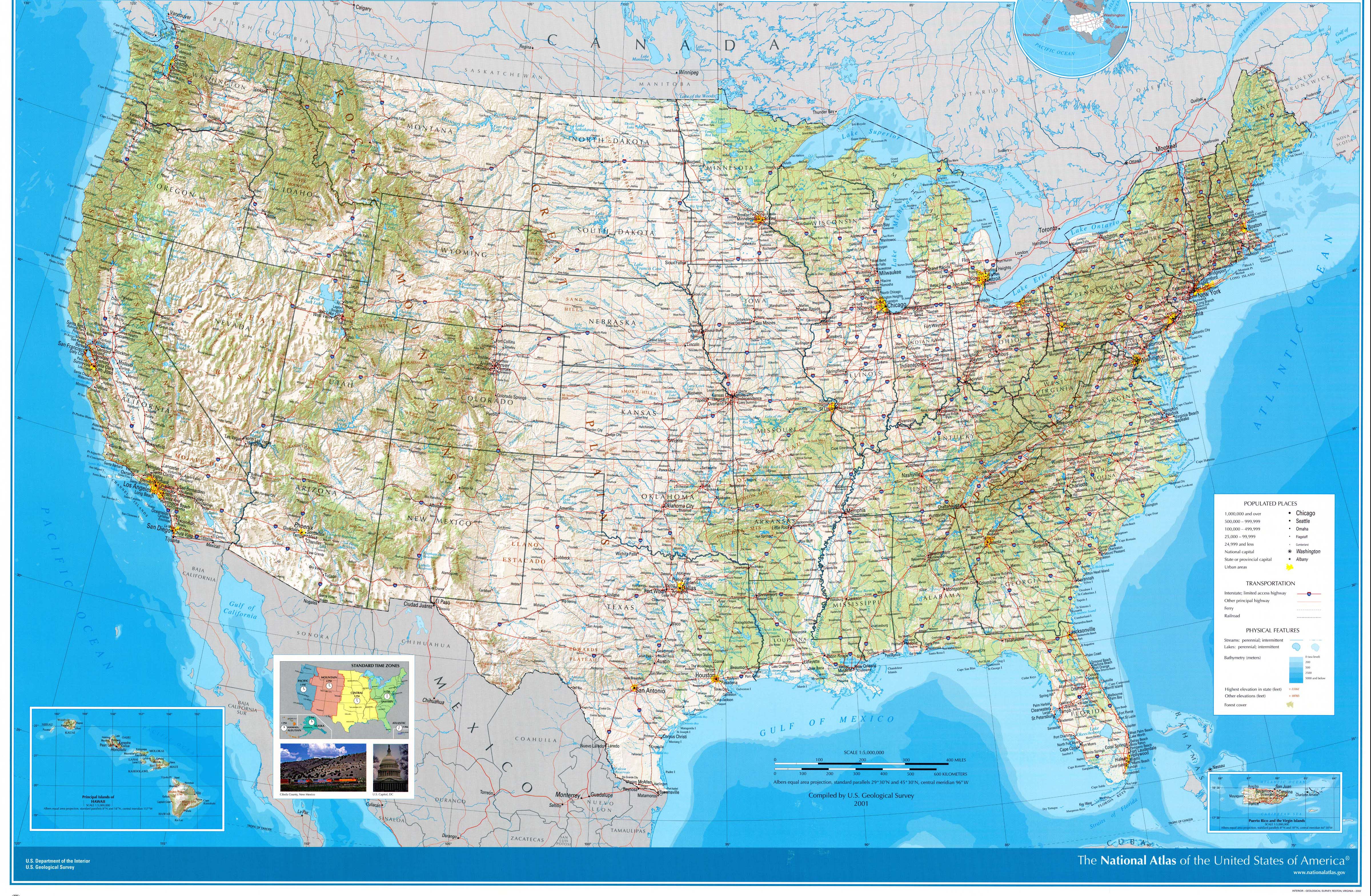 Amerika ru. Физическая карта США подробная. Географическая карта США. Подробная географическая карта США. Физическая карта США со Штатами.