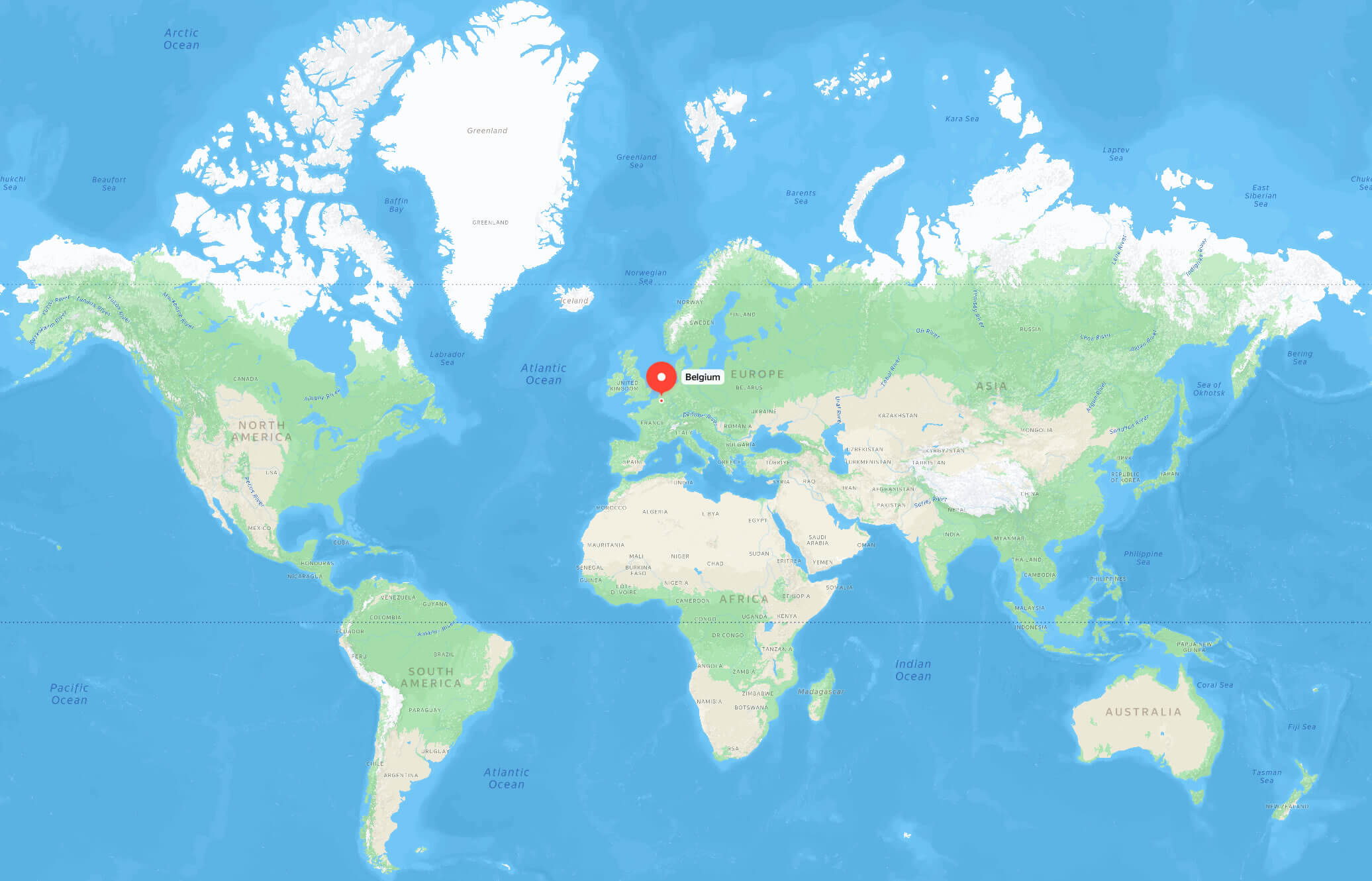 Belçika Haritada Nerede