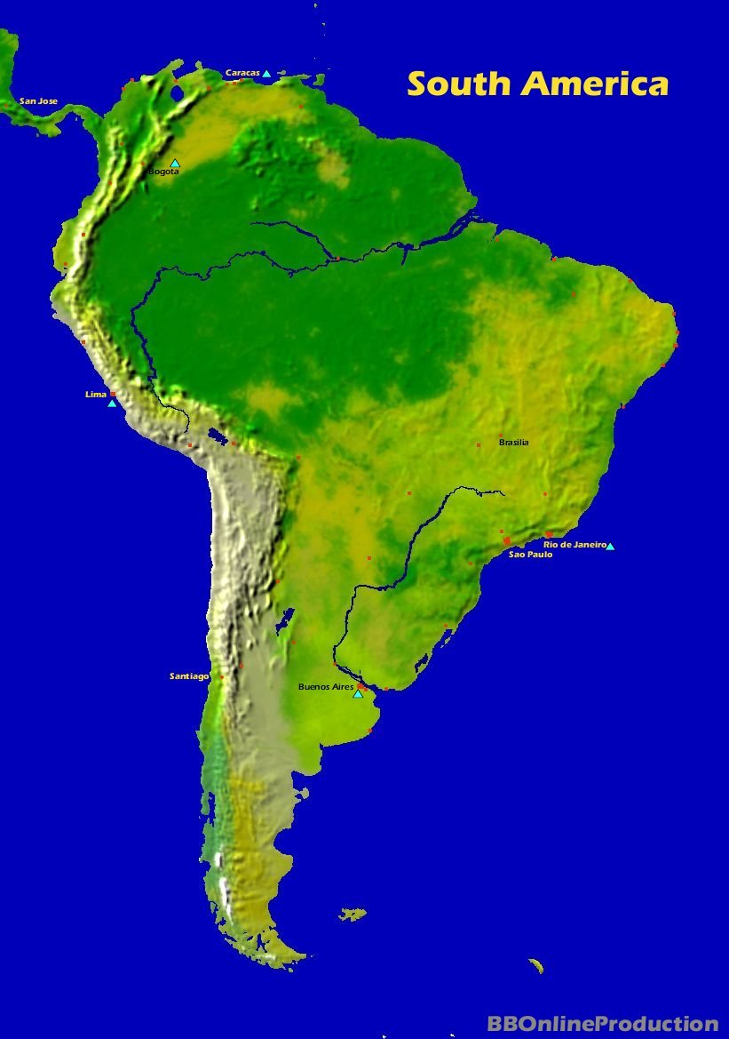 Janubiy amerika. Южная Америка. Южная Америка для детей. Карта Южной Америки. Восточное побережье Южной Америки.