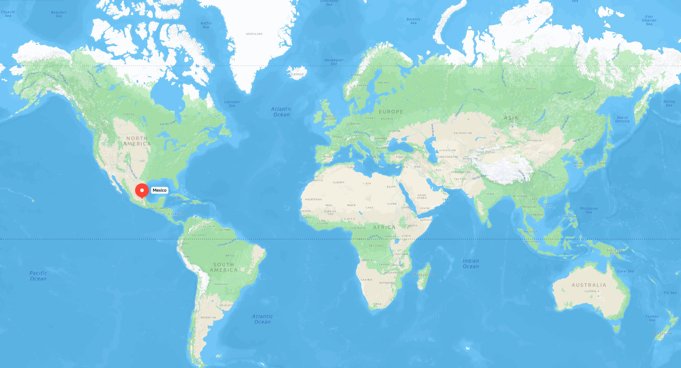 Meksika Haritada Nerede