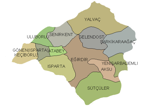 Isparta Haritası ve Isparta Uydu Görüntüleri