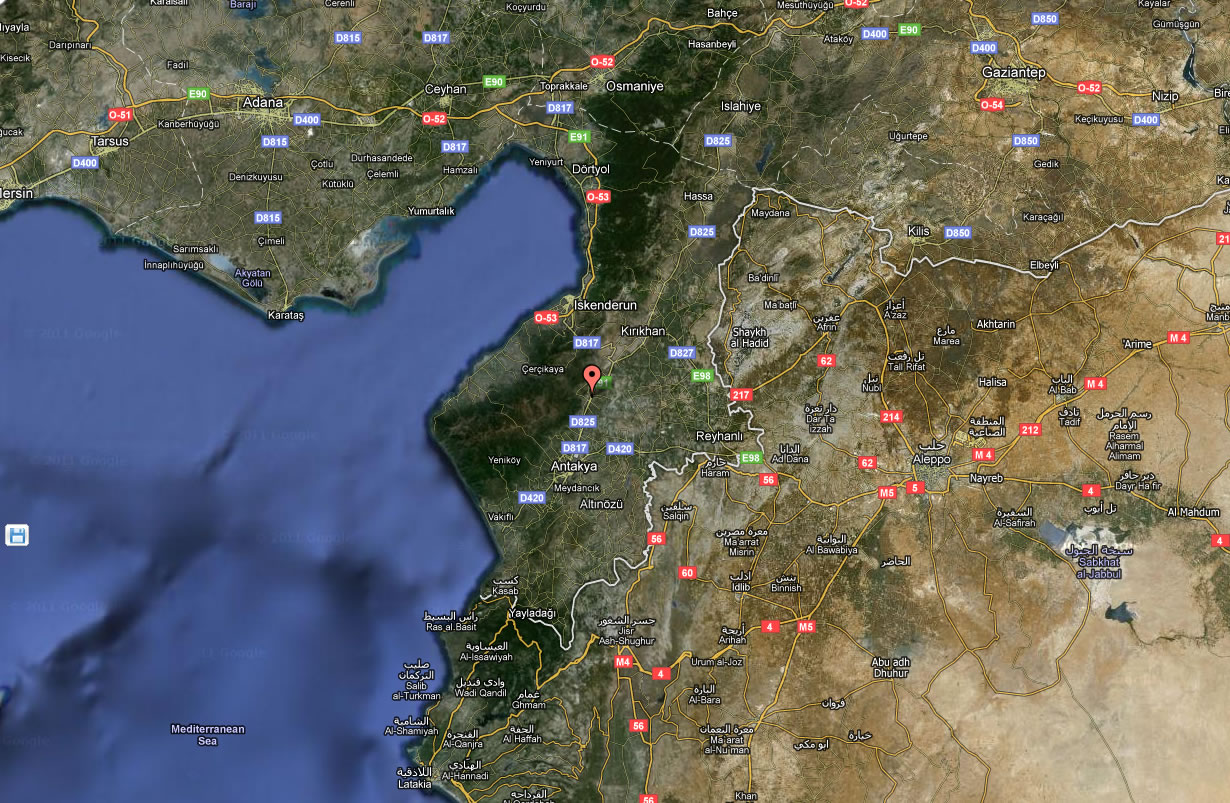 Turkiye Rehberi Net Harita Resim Turkiye Antakya