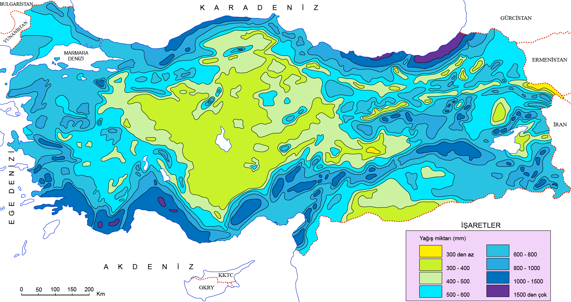 Климатические зоны Турции