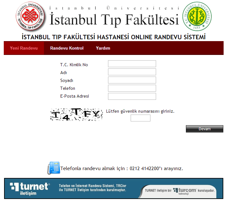 Istanbul Tip Fakultesi Dermatoloji Online Randevu Sistemi